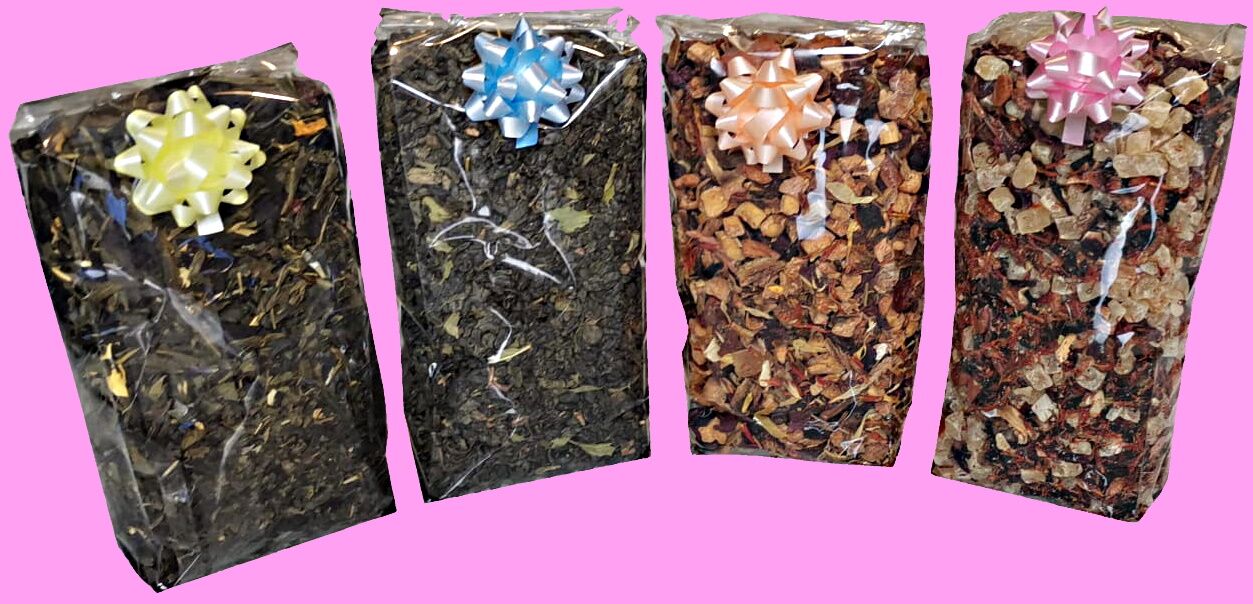 Confezione regalo 4 Tisane+ 4 Tè € 72,00 per kit completo 8 sacchetti da 100 grammi - immagine 2